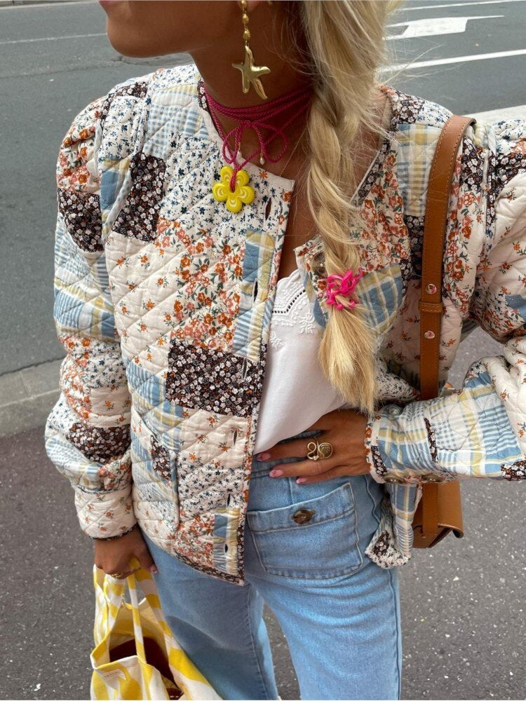 EB | Trendy Gesteppte Jacke für Frauen