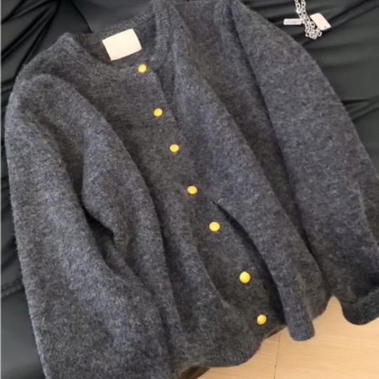 EB | Cardigan Warm für Frauen Lockerer Schnitt