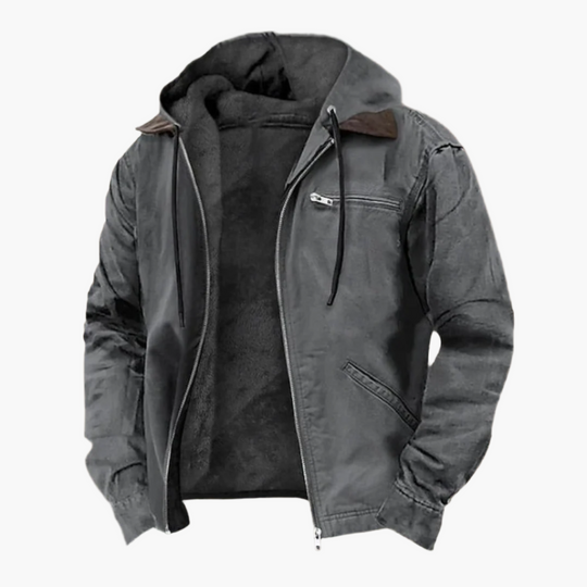 EB | Freizeitjacke mit Kapuze und Reißverschluss - Urban Streetwear Übergangsjacke
