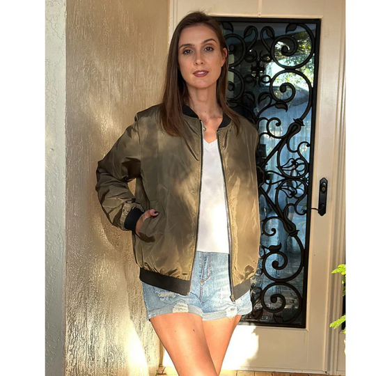 EB | Bomberjacke für Damen – Stylisch & Praktisch mit Reißverschluss - Damenjacke