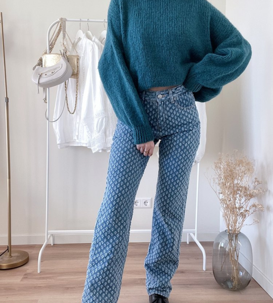 EB | Stylische Jeans mit Rautenmuster