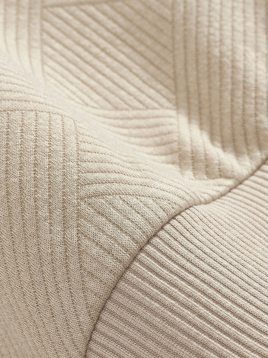 EB | Halb-Zip Pullover mit Strukturmuster - Smart-Casual Stil für Alltag und Büro