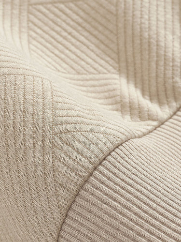 EB | Halb-Zip Pullover mit Strukturmuster - Smart-Casual Stil für Alltag und Büro