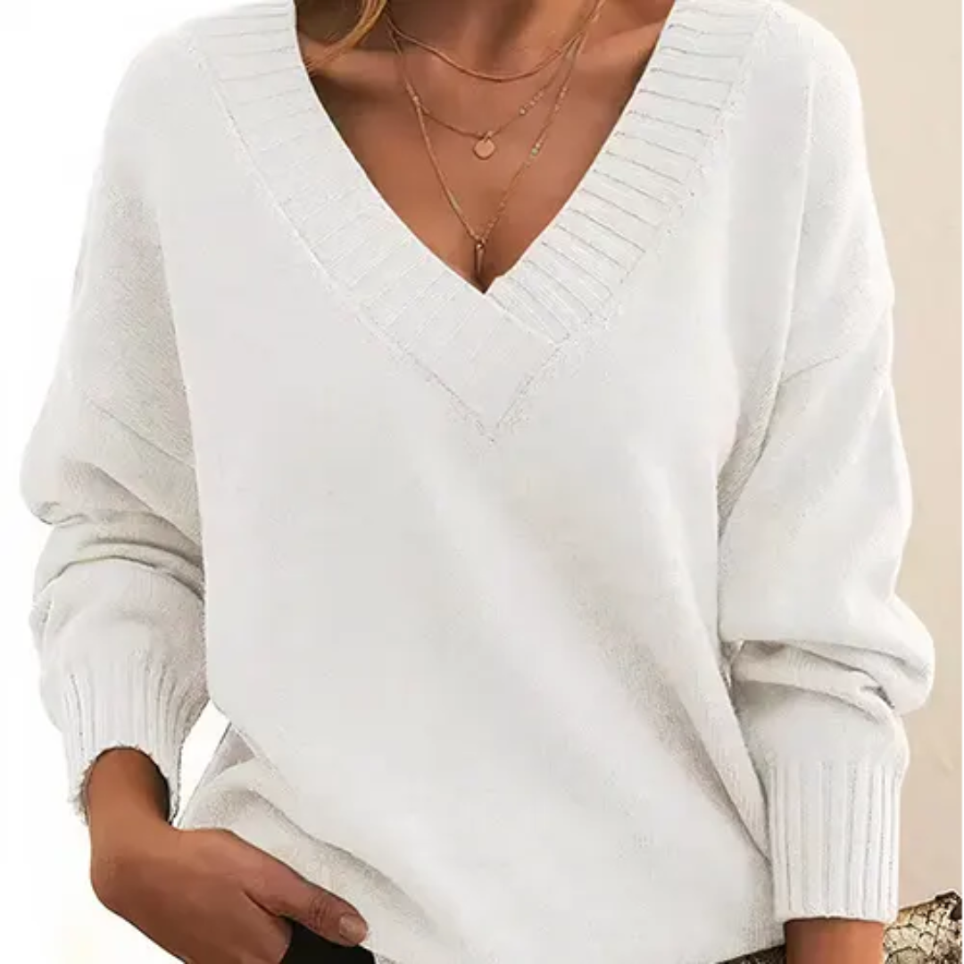 EB | Pullover Winter V-Ausschnitt für Frauen