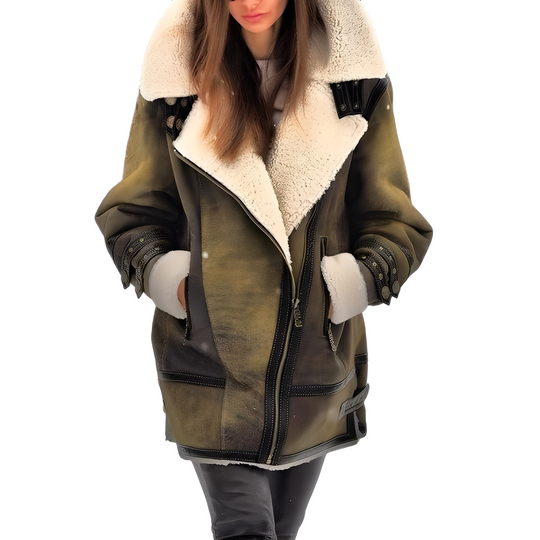EB | Elegante Damen-Lederjacke mit gemütlichem Futter