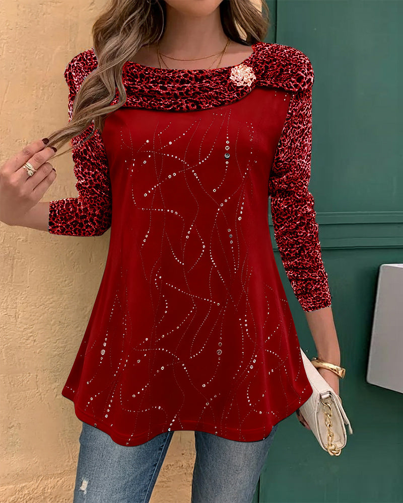 EB | Oberteil mit Leopardenmuster