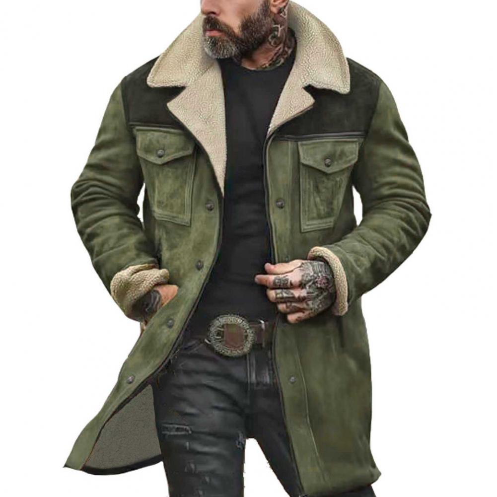 Herren Teddyfellteppich-Mantel EB