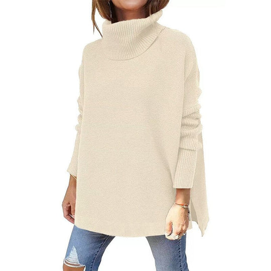 EB | Jumper - Frauen Herbst Bequemer Rollkragenpullover