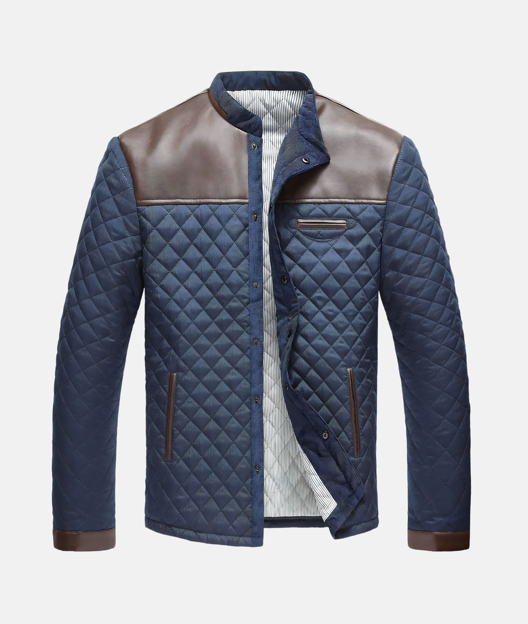 EB | Herren Knopfleiste Steppjacke