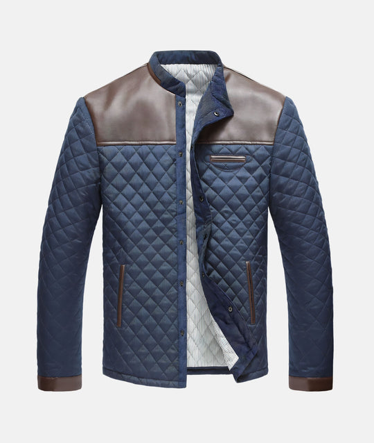 EB | Herren Knopfleiste Steppjacke