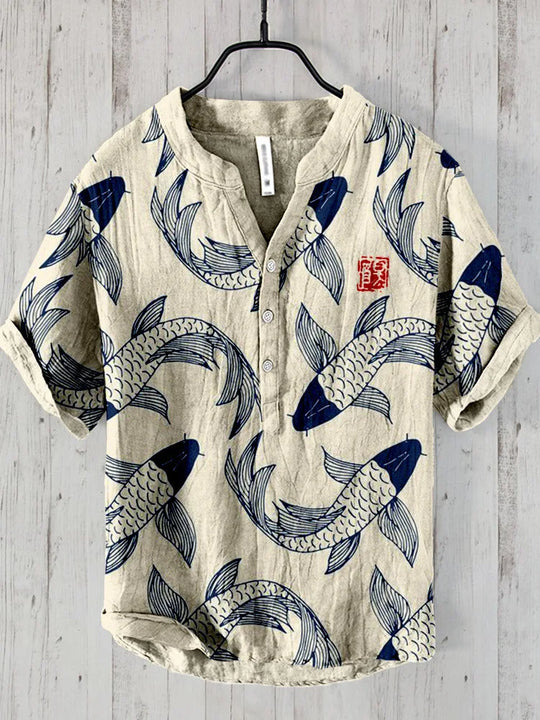 EB | Vintage Fisch Japanische Kunst Shirt