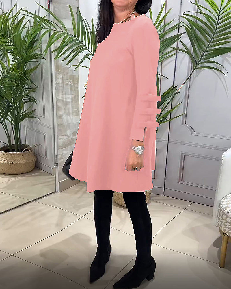 EB | Knielanges Kleid mit Langen Ärmeln