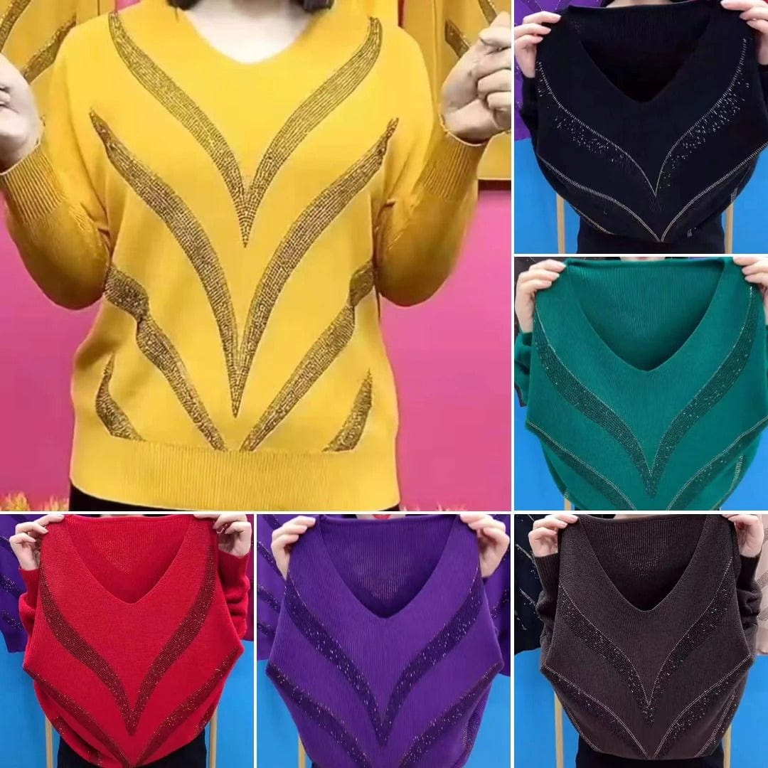EB | V-Ausschnitt Pullover Eleganter Zeitloser Stil Ideal für den Winter