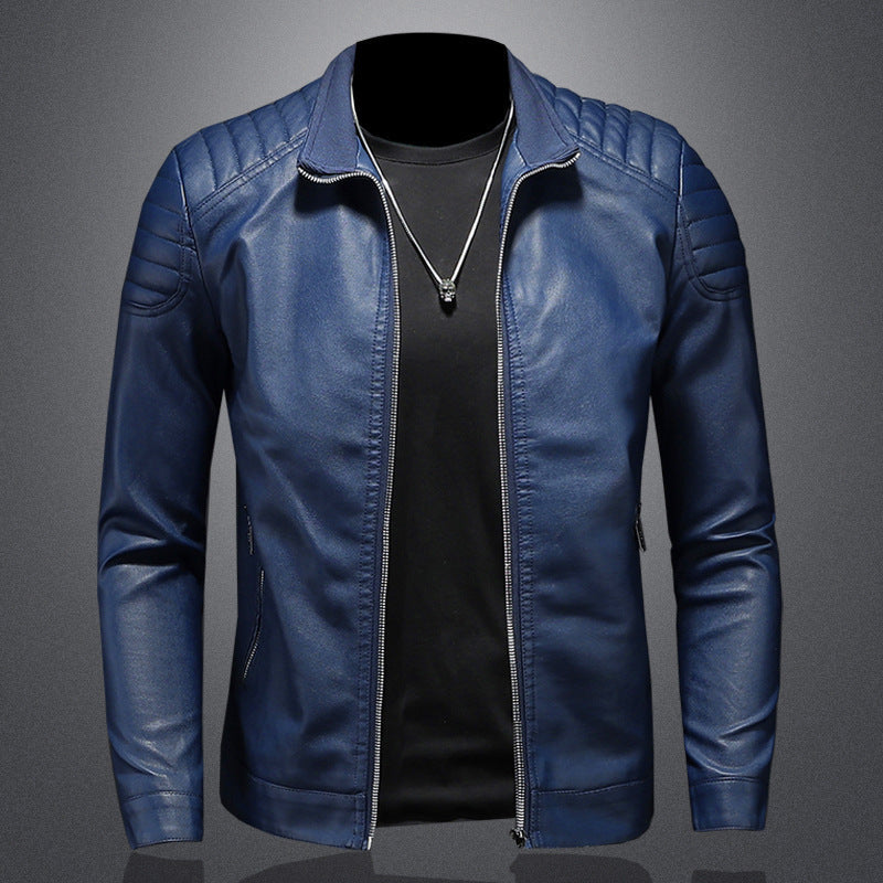 EB | Stylische, Slim Fit Lederjacke für Männer