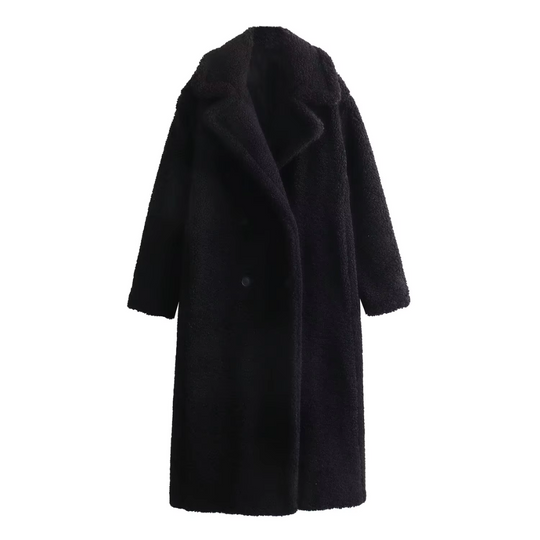 EB | Polare Oversize mit Stehkragen und Reißverschluss für Damen Ideal für kaltes Wetter