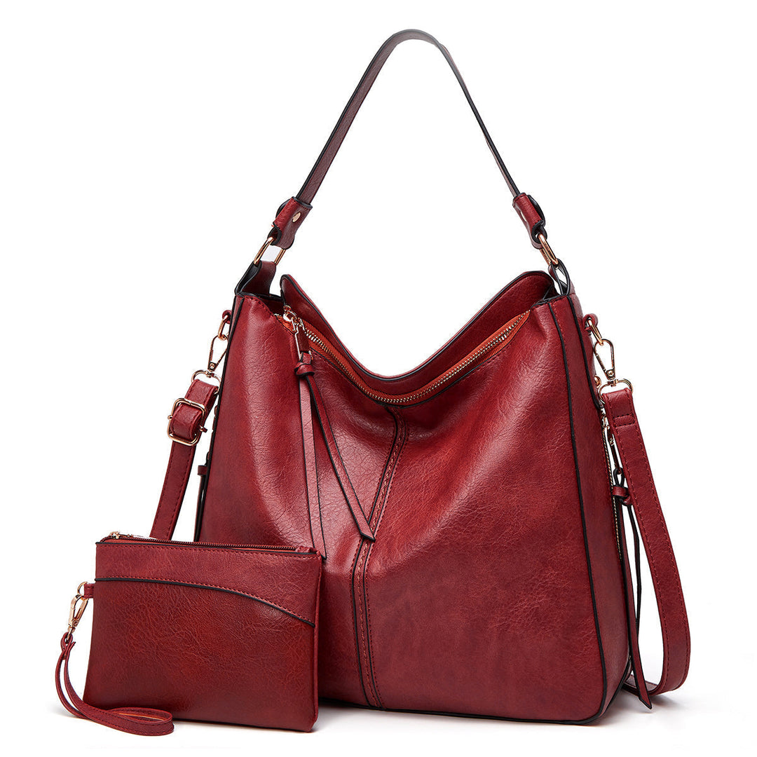 EB | Vintage-Inspirierte Leder Hobo-Tasche