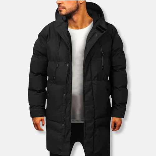 EB | Pufferjacke Isoliertes Material Normale Passform Mittlere Oberschenkellänge mit Kapuze