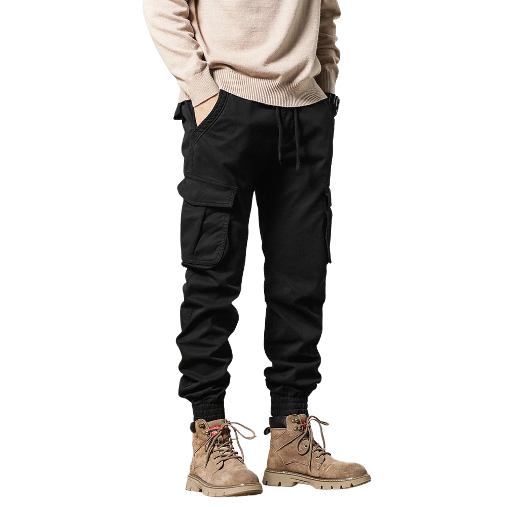 EB | Winter Cargo-Hose für Männer mit Fleece-Futter - Slim Fit & elastischer Bund