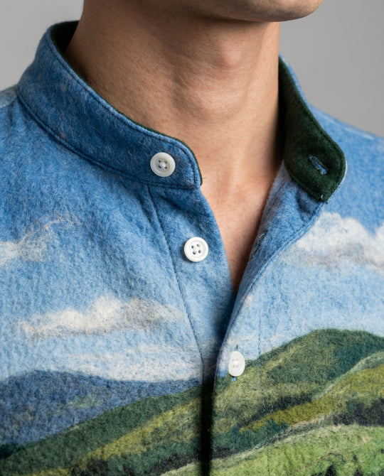 EB | Gemütlicher Kapuzen-Cardigan Mit Border Collie & Schaf-Filzkunst
