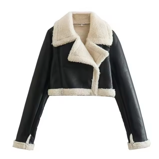 EB | Kurze Kunstlederjacke