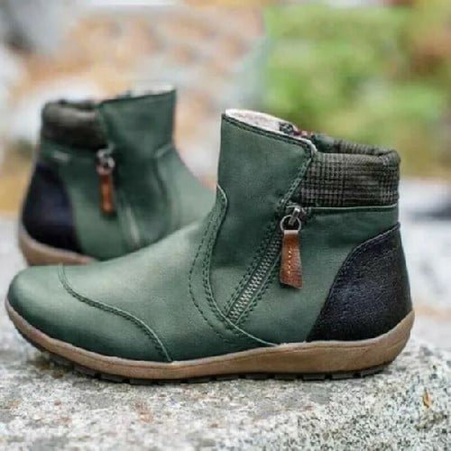 Rainguard Damen Wasserdichte Stiefelette Mit Reißverschluss Und Knöchelstütze, Schick EB