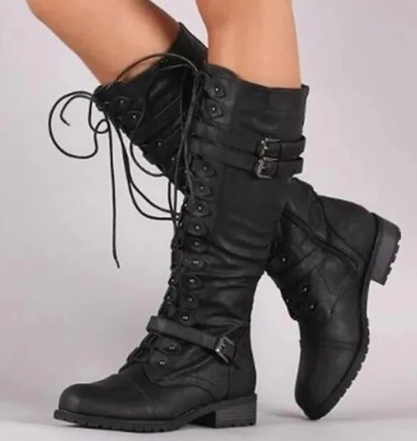 EB | Retro-Schnürstiefel mit Schnalle