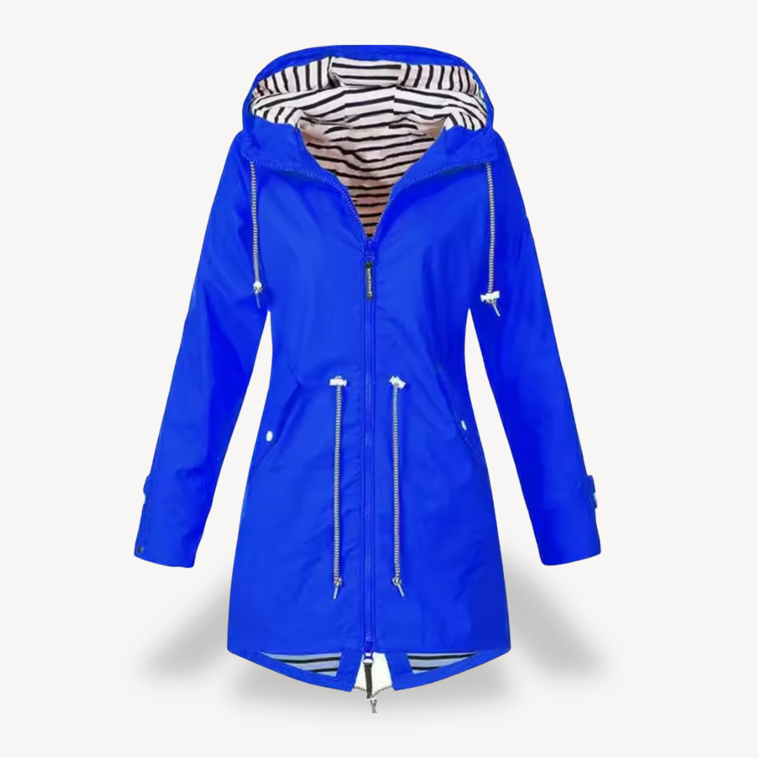 EB | Damen Wasserdichte Kapuzenregenjacke