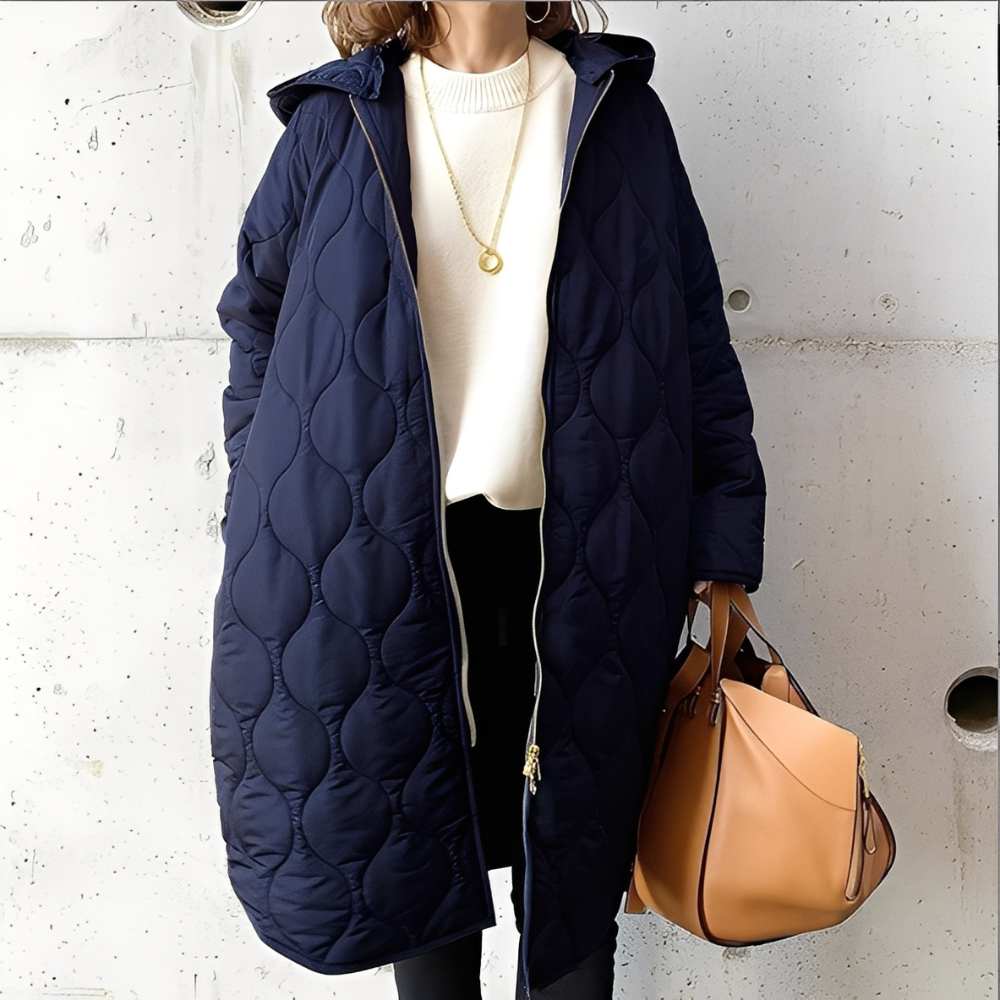 EB | Damen-Steppjacke mit Kapuze für frostige Tage