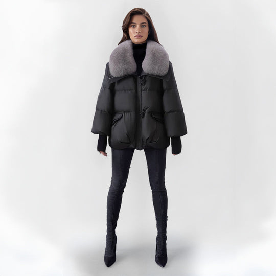 EB | Pufferjacke mit Kunstpelzkragen