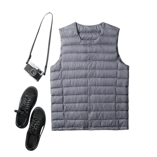 EB | Ärmellose Daunenweste Herren ultraleicht & warm - Herbst/Winter