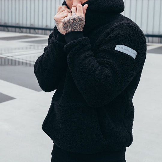 EB | Kuscheliger Kapuzenpullover - Plüsch Hoodie für Alltag & Freizeit