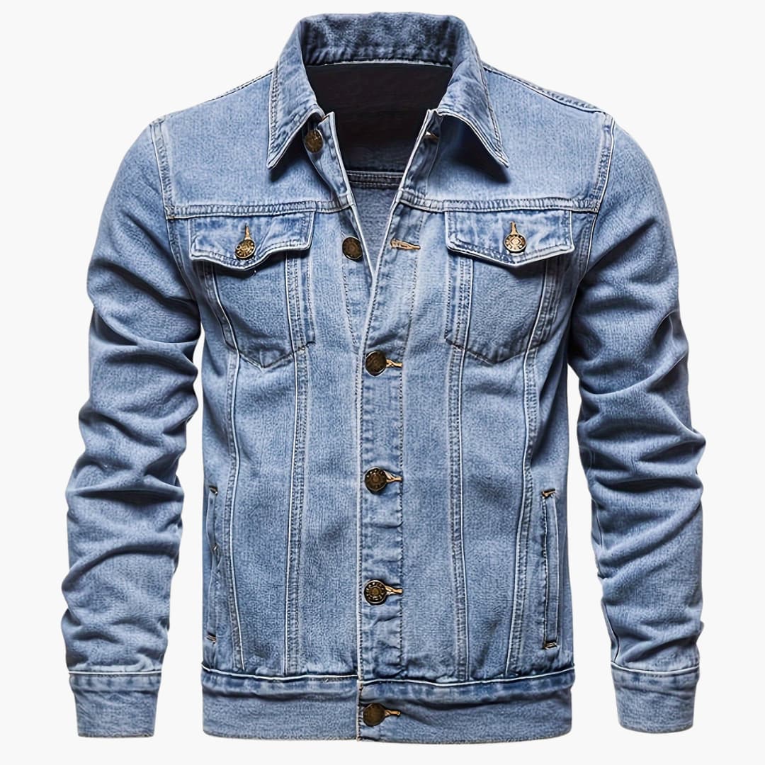 EB | Slim-Fit Freizeit-Denimjacke für Männer