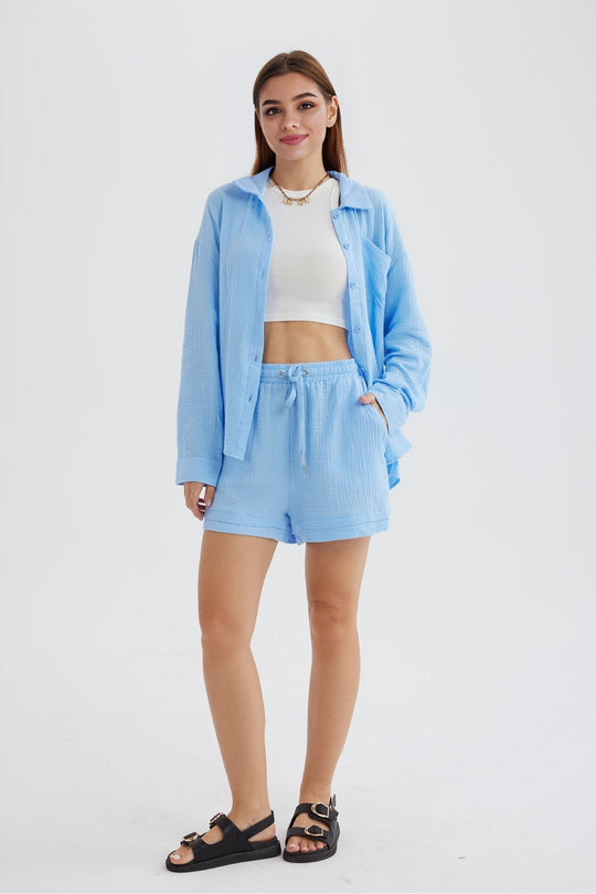 EB | Passforma Langarmshirt und Passende Shorts für Frauen Siena