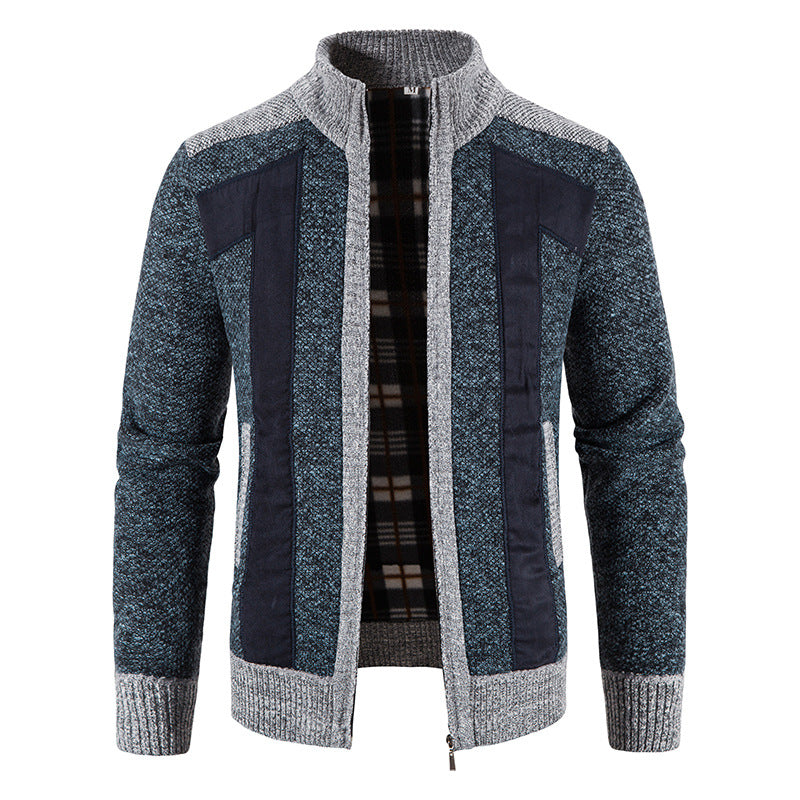 EB | Lässige Plüschjacke mit Reißverschluss für Männer