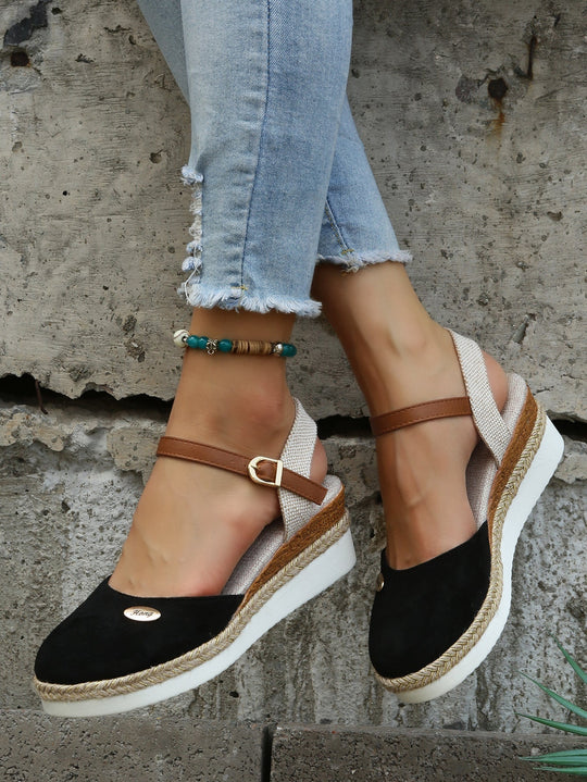 EB | Orthopädische Trendy Braune Espadrilles