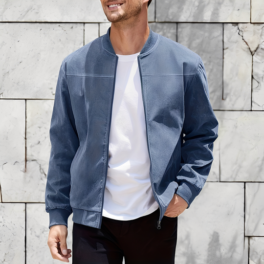 EB | Klassische, stilvolle Wildlederjacke für Männer