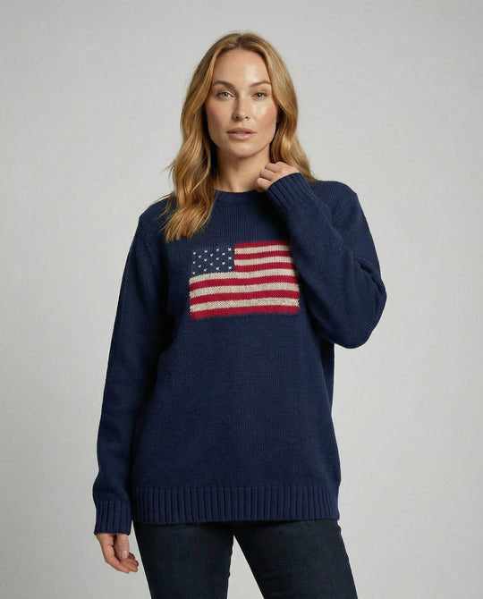 Strickpullover Amerikanische Flagge | EB