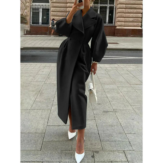EB | Lange Jacke Klassischer Schnitt Zeitloser Stil