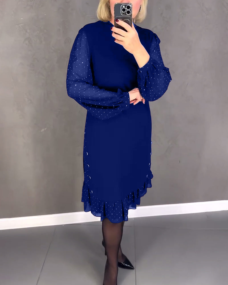 EB | Kleid mit Langen Ärmeln und Punkten
