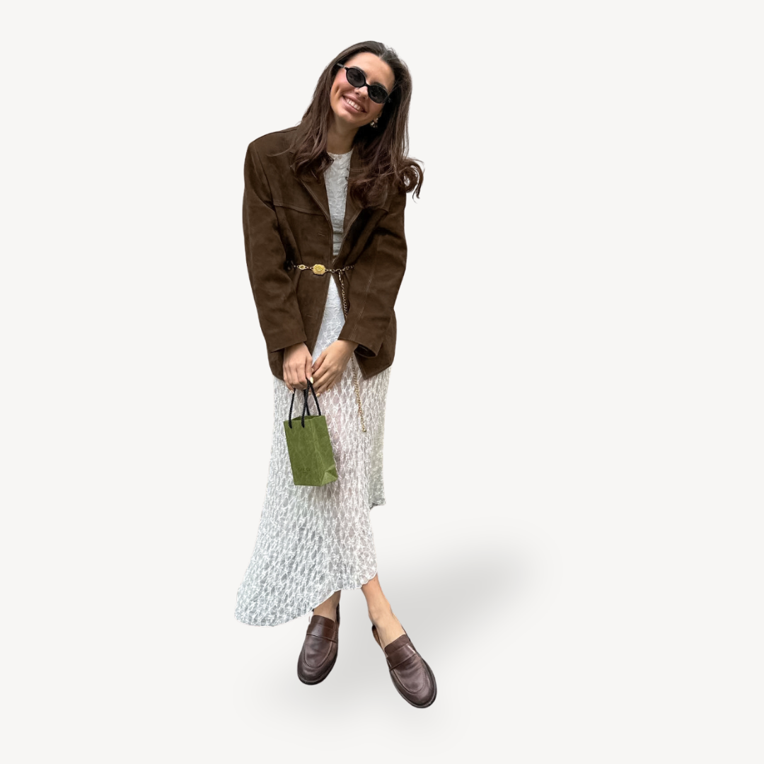EB | Oversized Wildleder Blazerjacke Damen