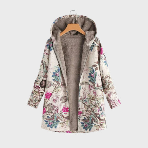 EB | Stylische Blumen Fleecejacke