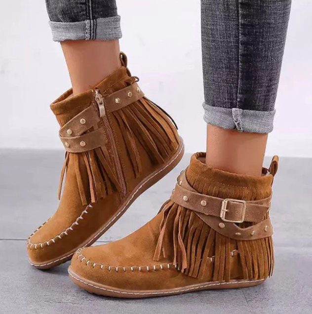EB | Wildleder Fransen Stiefel