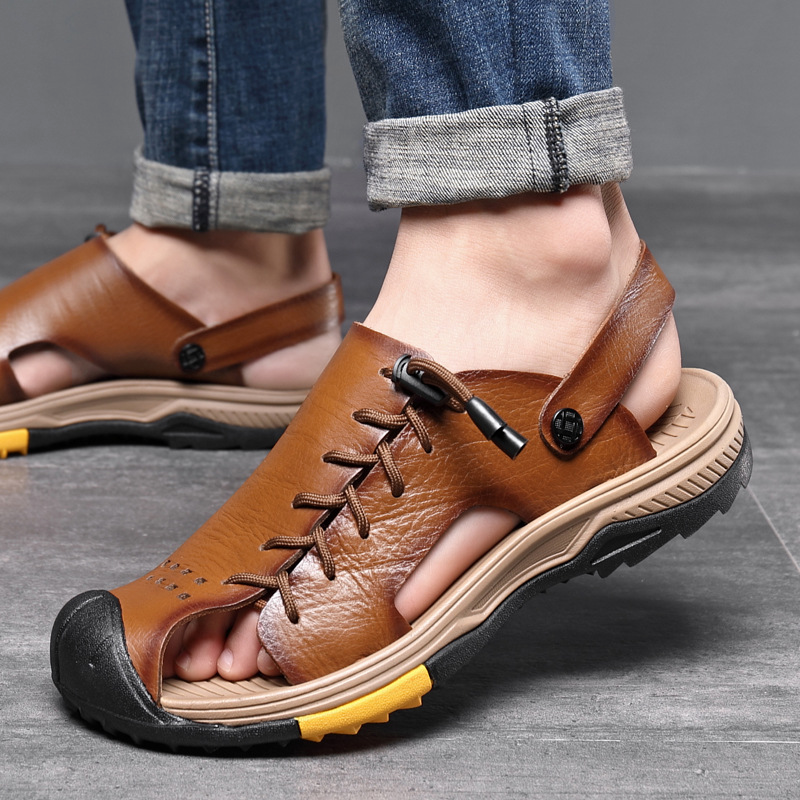 Robuste Ledersandalen für Männer EB