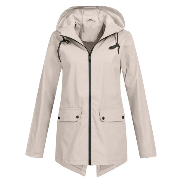 EB | Trendy Damen Regenjacke mit Kapuze