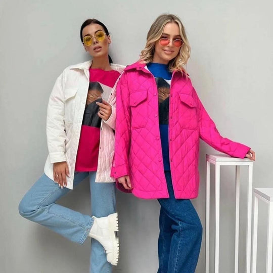 EB | Klassisch gesteppte Jacke mit Druckknöpfen