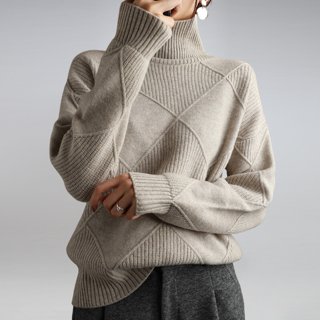 EB | Pullover mit Rollkragen für Frauen Warm