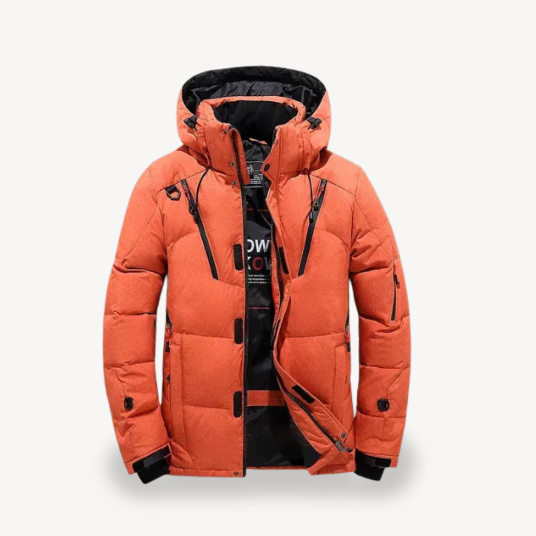 EB | Gepolsterte Kapuzen-Winterjacke Herren