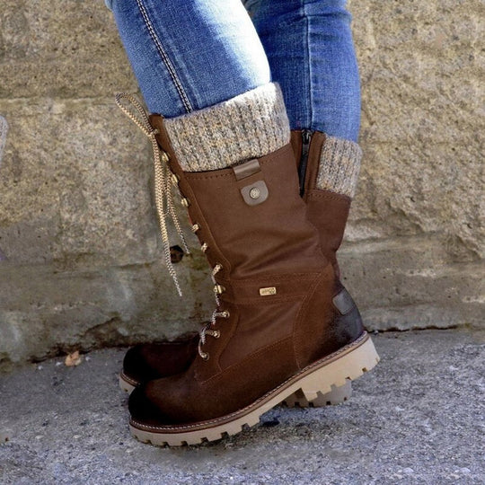 EB | Bis Kniehohe Kampfstiefel für Damen