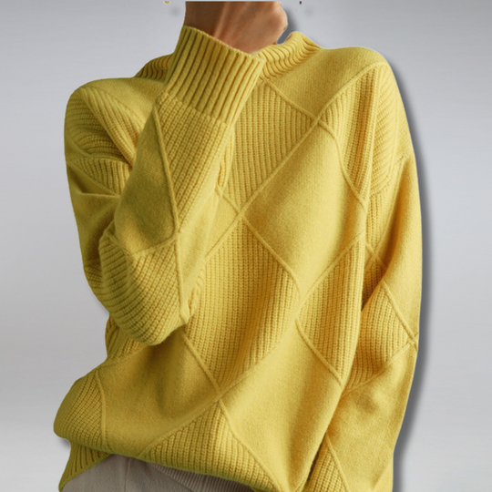 EB | Kuscheliger Weicher Rollkragenpullover im Minimalstil
