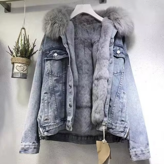 EB | Jeansjacke, Jacke Aus Schaumigem Baumwollstoff